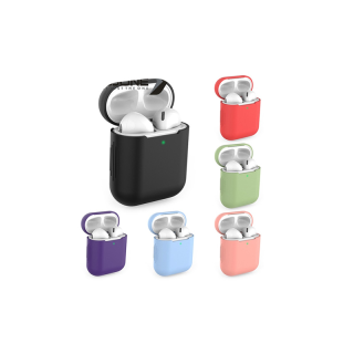 BJONE เคสหูฟังสีสันสดใส ซิลิโคนนิ่ม นน้ำ ป้องกันรอยขีดข่วน สำหรับ AirPods 1/2