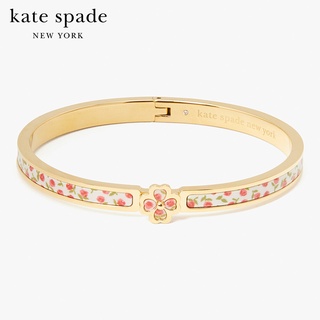 KATE SPADE NEW YORK HERITAGE SPADE FLOWER THIN HINGED BANGLE WBR00408 กำไลข้อมือ