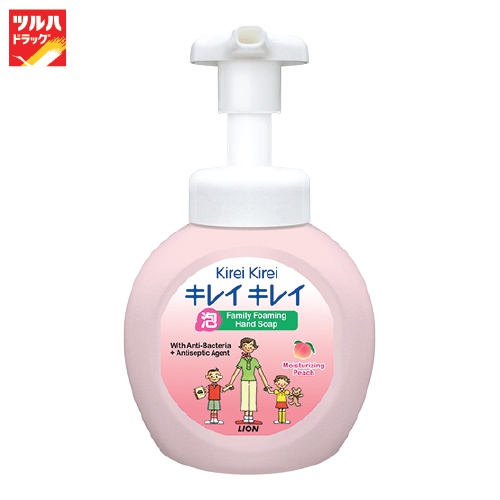 คิเรอิคิเรอิ โฟมล้างมือ กลิ่นพีช (ชนิดขวด) 250 มล. /Kirei Kirei Anti-Bacterial Foaming Hand Soap - Moisturizing Peach (P