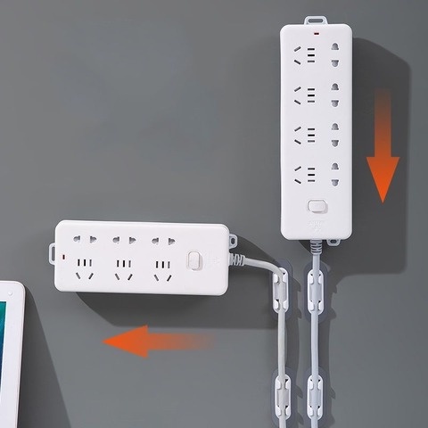 บักเกิลจัดเก็บสายไฟ สายเคเบิ้ล แบบใส ไม่ต้องเจาะผนัง มีกาวในตัว - รูปที่ 3