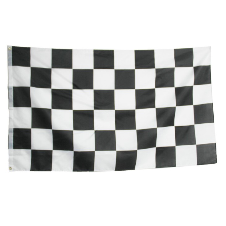 ธงหมากรุก แข่ง เรชซิ่ง racing flag ขนาด 150x90cm ธงสนามแข่งรถ