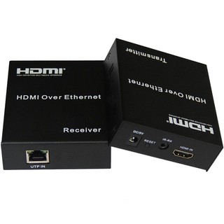 120M HDMI To LAN Port RJ45 Network Cable Extender Over by Cat 5e/6 1080p Black