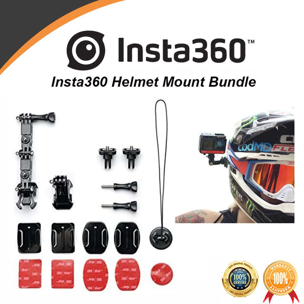 Insta360 Helmet Mount Bundle Insta 360 Helmet ONE X2 - ONE R - ONE X 2