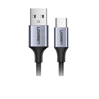 UGREEN USB Type C 3A Fast Charge & Data Cable สายชาร์จไนลอน Type C สำหรับมือถือที่ใช้ Type C ยาว 0.2-3 เมตร รุ่น US288