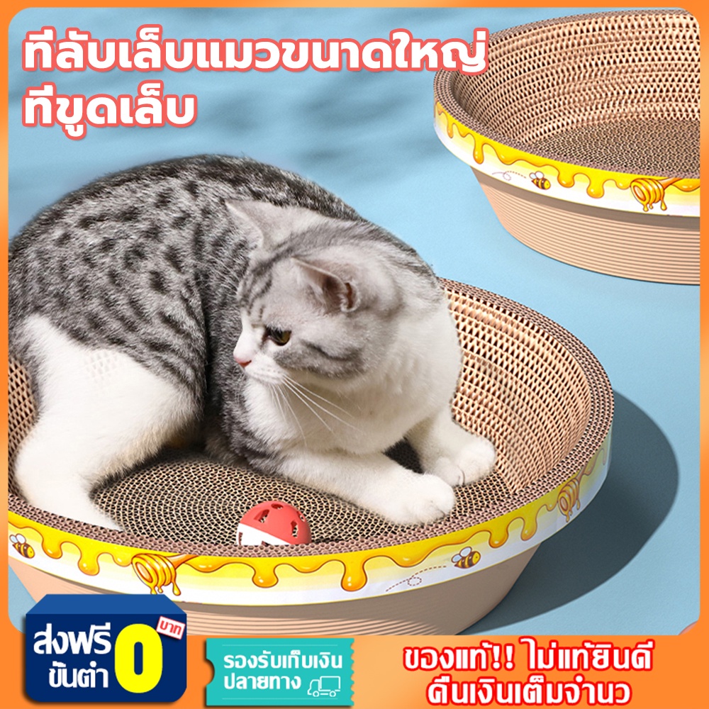 ซื้อ 1 แถม 1🔥ที่ลับเล็บแมว รูปอ่าง ที่ลับเล็บแมวขนาดใหญ่ ที่ขูดเล็บ ของเล่นแมว รูปอ่าง เป็นที่นอนแมวไปในตัว