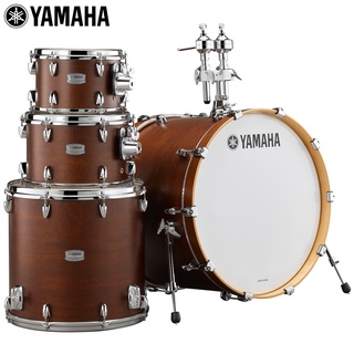 Yamaha® Tour Custom (TMP2F4) กลองชุด 4 ใบ (สีช็อคโกแลต) (ไม่รวมอุปกรณ์ฮาร์ดแวร์, ฉาบ, แฉ, เก้าอี้) ** ประกันศูนย์ 1 ปี