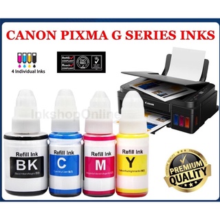 หมึกเติม canon pixma G1000/G2000/G3000 G2010 4สี (สีดำ,ฟ้า,แดง,เหลือง) พรีเมี่ยม