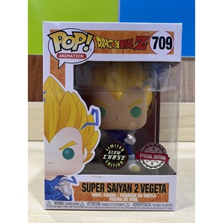 Funko Pop Dragon Ball Z Super Saiyan 2 Vegeta Chase Limited Edition 709