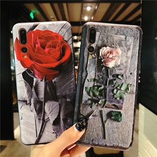 เคสเคสโทรศัพท์มือถือลายดอกกุหลาบสําหรับ Vivo V 17 Y 93 Y 91 C Y 11 Y 12 S 1 V 15 Pro Y 15 Y 95 Y 91 I Y 91 Y 71 V 5 Lite V 5 S Y 81 Y 81 I Y 85 V 7 Plus V 9 V 11 V 11 I