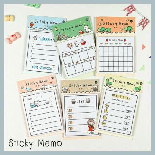 Sticky Memo กระดาษโน๊ตน่ารัก 30 แผ่น