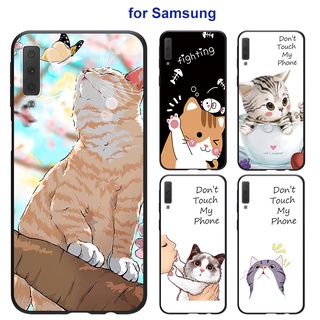 เคส SAMSUNG A22 A42 A50 A30S A50S A20S A21S J4+ J6+ J7+ J7 Prime Pro มือถือสำหรับเคสโทรศัพท์มือถือลายการ์ตูนแมวสําหรับ