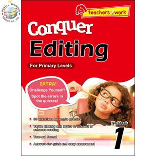 Global Education หนังสือแบบฝึกหัดแก้คำศัพท์ภาษาอังกฤษ ป.1 Conquer Editing Workbook 1