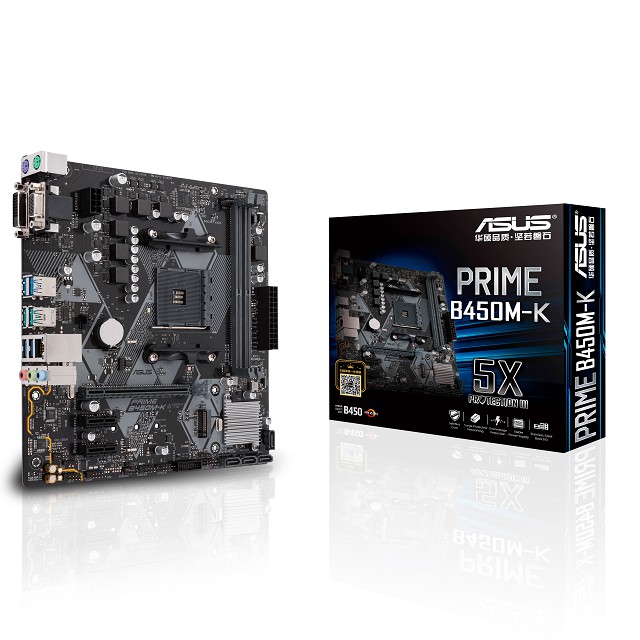 เมนบอร์ด สําหรับ ASUS PRIME B450M-K AMD AM4 B450 MATX