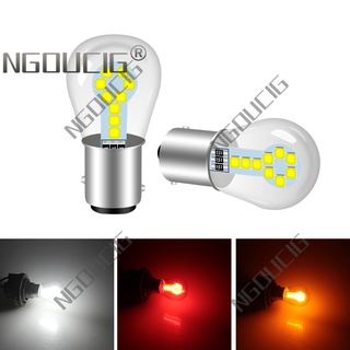 Ngoucig ไฟถอย ไฟเบรค ไฟเบรก ไฟสัญญาณเลี้ยว LED 1156 ดวง 18SMD BAY15D 1157 DRL BA15S P21W 1157 สีขาว สีแดง