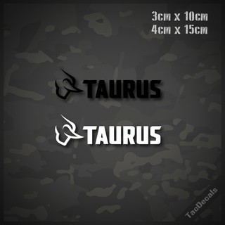 สติกเกอร์ปืน Taurus สติกเกอร์ติดรถยนต์ กล่องปืน