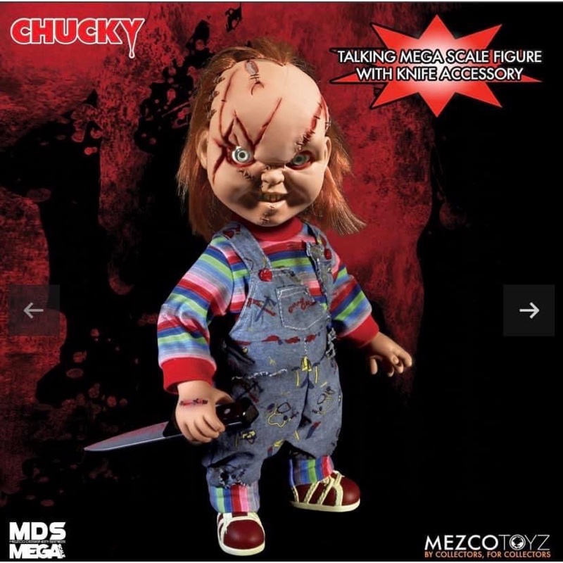 Mezco Mega Scale Chucky Talking Scarred Chucky