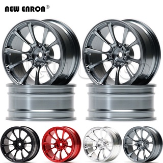 4pc 1.9 "นิ้วโลหะผสม 3mm Offset 52mm RC Drift Wheels Rim Hub สำหรับชิ้นส่วนรถ RC 1/10 On-Road Rock Traxxas HSP Tamiya HPI Kyosho RedCat Sakura