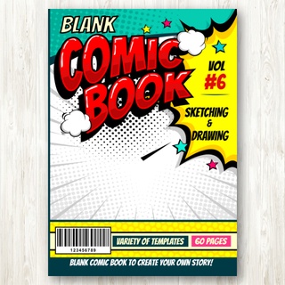 สมุดวาดการ์ตูน Blank Comic Book 6