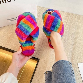 🔥พร้อมส่ง🔥รองเท้าสลิปเปอร์ รองเท้าใส่ในบ้าน สลิปเปอร์ slipper เพิ่มความอุ่นให้เท้า รองเท้าผู้หญิง รองเท้าผู้ชาย