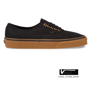 VANS AUTHENTIC GUM SOLE BLACK RUBBER SNEAKERS สินค้ามีประกันแท้