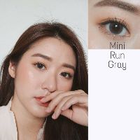 คอนแทคเลนส์ Kittykawaii คิตตี้คาวาอิ : mini run brown / mini run gray ขนาด 14.2