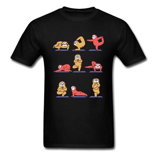 เสื้อยืด Mens Top T-shirts SLOTH YOGA Positions  Shirts Take Exercise Physical NEW YEAR DAY Christmas  Men