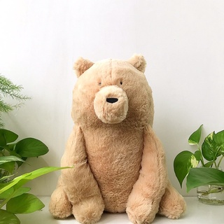 ตุ๊กตาหมีเหมือนจริง ตุ๊กตาหมี ตุ๊กตาหมีสีน้ำตาล Banpresto KUMA TO TANUKI Big stuffed Soft plush