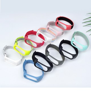 11 colors ผ้าใบ สายนาฬิกาข้อมือ for Xiaomi mi band 3 / 4