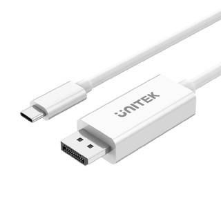 Unitek V400A 1.8M สายแปลง USB-C to DisplayPort 1.2 Cable 4K 60Hz ทองแดงแท้ สายพรีเมี่ยม ประกันศูนย์ไทย 2 ปี