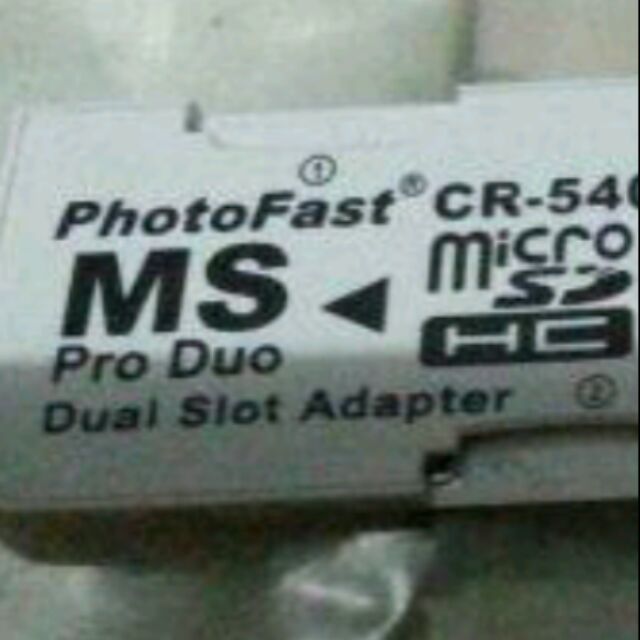 เมมแปลง Micro Ad Cardให้เป็น Memory Stick แบบ 2ช่องเสียบ มือ1