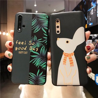 น่ารัก ฤดูร้อน ใบไม้ กระต่าย เคส huawei p20 p30 pro p40pro mate20 mate30 pro y9 prime 2019 nova3i nova4 nova5t nova6 se nova7 nova7i nova7se nova7pro  CASE tpu ซิลิก้าเจล เปลือกนิ่ม