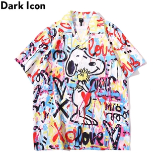 เสื้อเชิ้ตโปโลแ ขนสั้นพิมพ์ลายกราฟฟิก Dark Icon