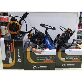 รอกสปินนิ่ง pioneer blackcat classic BC 2000 C/ 4000 C/ 6000 C สปูนโลหะ ลูกปืน 3bb.