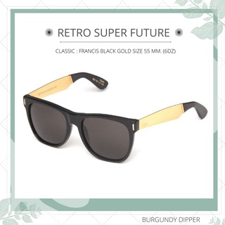 แว่นกันแดด SUPER รุ่น CLASSIC : FRANCIS BLACK GOLD SIZE 55 MM. (6DZ)