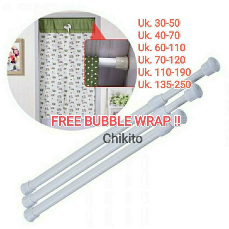 KITCHEN UNDERWAY STICK / CURTAIN PIPE POLE / ประตู CURTAIN 70-120 ซม.
