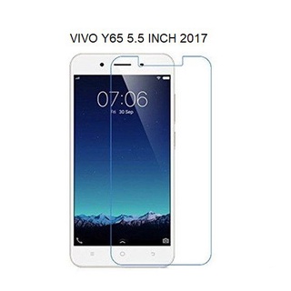 ฟิล์มกันรอย กระจกนิรภัย เก็บขอบแนบสนิท for VIVO Y65 สีใส (5.5") Premium Tempered Glass 9H 2.5D Clear