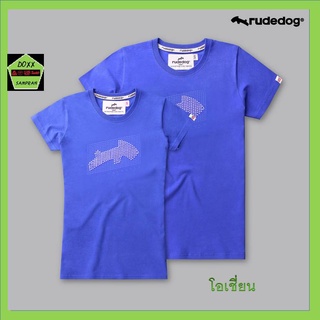 Rudedog เสื้อคอกลม ชาย หญิง รุ่น Braille สีโอเชี่ยน