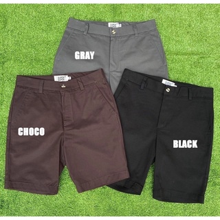 กางเกงขาสั้นผู้ชาย ผ้าชิโน สีพื้น ผ้าcotton100% เกรดพรีเมี่ยม - KNOCK CHINO PANTS