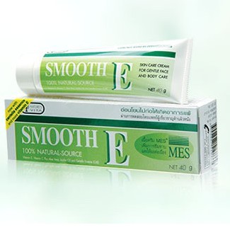 SMOOTH E CREAM 40GM  ลดริ้วรอย รอยเหี่ยวย่น รอยสิว แผลเป็นสิว แผลเป็น รอยแผลเป็น จุดด่างดำ