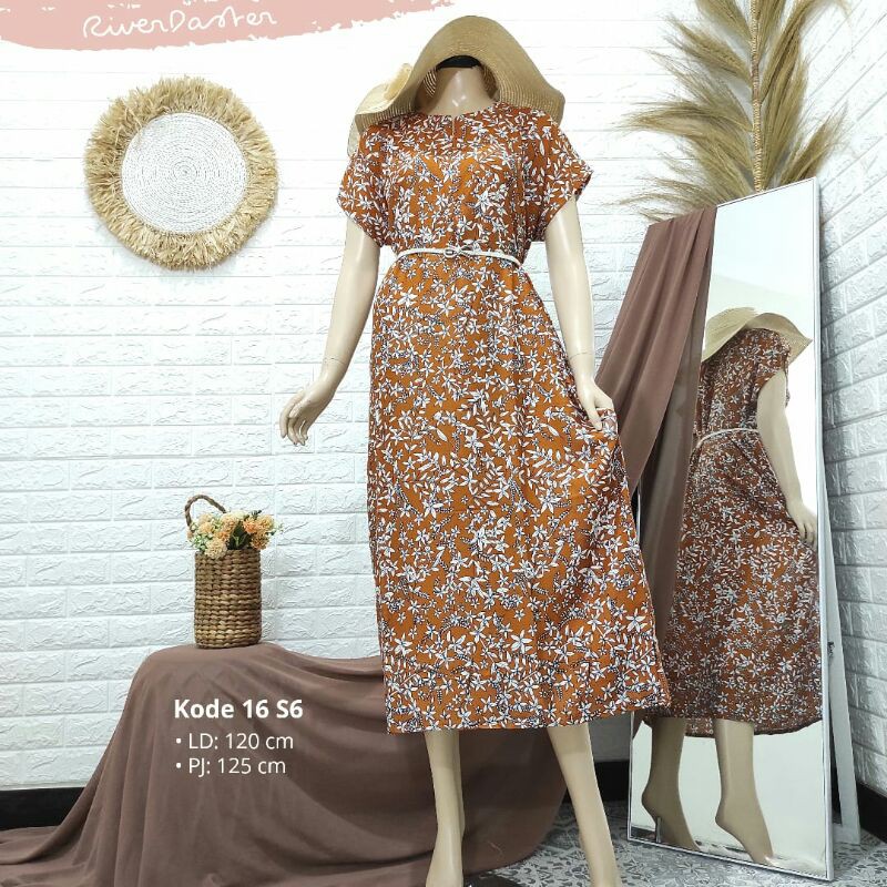 Jannah River Daster 16S6 เครื่องปิ้งขนมปังแม่น้ํา DasterpremiumRayonViscose