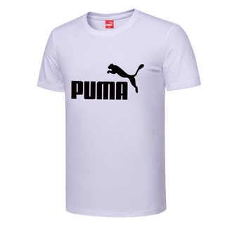 เสื้อยืด PUMA Original Pumaˉ เสื้อ 2020 ฤดูร้อนใหม่สีทึบคลาสสิกแบบสบายๆกีฬากลางแจ้งคอกลมผ้าฝ้ายBreathableเหงื่อดูดซับ