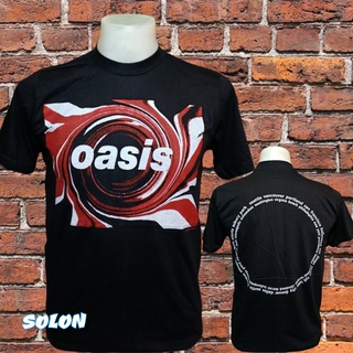 เสื้อวง OASIS แขนสั้น ไม่มีตะเข็บข้าง คอฟิต ป้ายUSA เสื้อวง เสื้อผู้ชาย เสื้อทัวร์ วงร็อคคต่างประเทศ