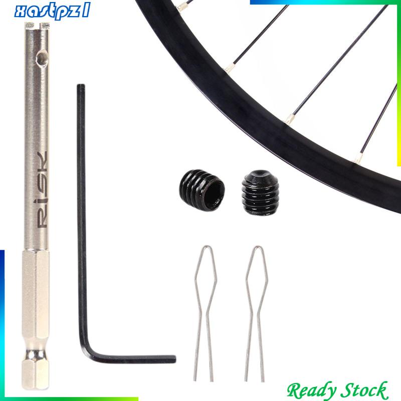 Bike Nipple Spoke Insertion Tool Driver Bicycle Cycling Spokes Anti
