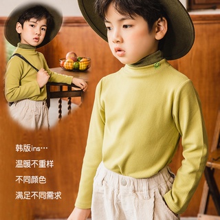 เสื้อแขนยาว คอเต่า แฟชั่นฤดูใบไม้ร่วง และฤดูหนาว สําหรับเด็กผู้ชาย และเด็กผู้หญิง