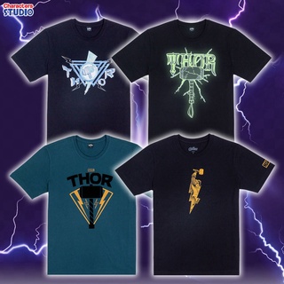 เสื้อยืดครอป Marvel Men Thor T-shirt - เสื้อยืดมาร์เวลผู้ชายลายธอร์ เทพเจ้าสายฟ้า THOR สินค้าลิขสิทธ์แท้100% Official