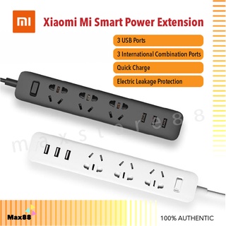 Xiaomi Mi รางปลั๊กพ่วง พร้อมช่องเสียบ USB 3 ช่อง 2A ชาร์จเร็ว 27W 15W