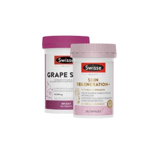 Swisse Beauty Grape Seed 180 เม็ด + Swisse Beauty Skin Regeneration + 60 แคปซูล