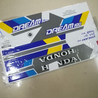 สติ๊กเกอร์ DREAM ดรีม ปี 89 (2532) เนื้อสติ๊กเกอร์อย่างดี เคลือบเงาแท้