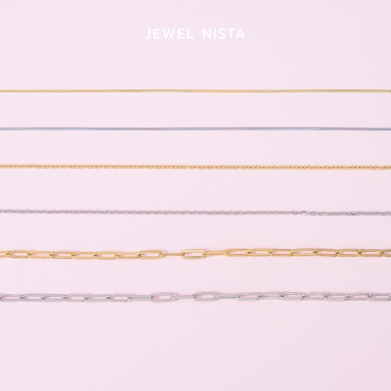 DIY collection สร้อยคอ-ข้อมือ-ข้อเท้า ออกแบบได้เอง (สร้อยเปล่า)