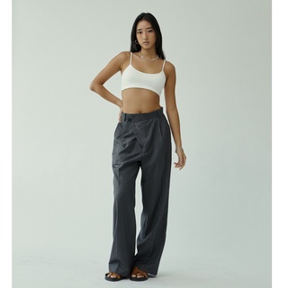 RUMON OFFICIAL -  Overlapped Wide Leg Trousers